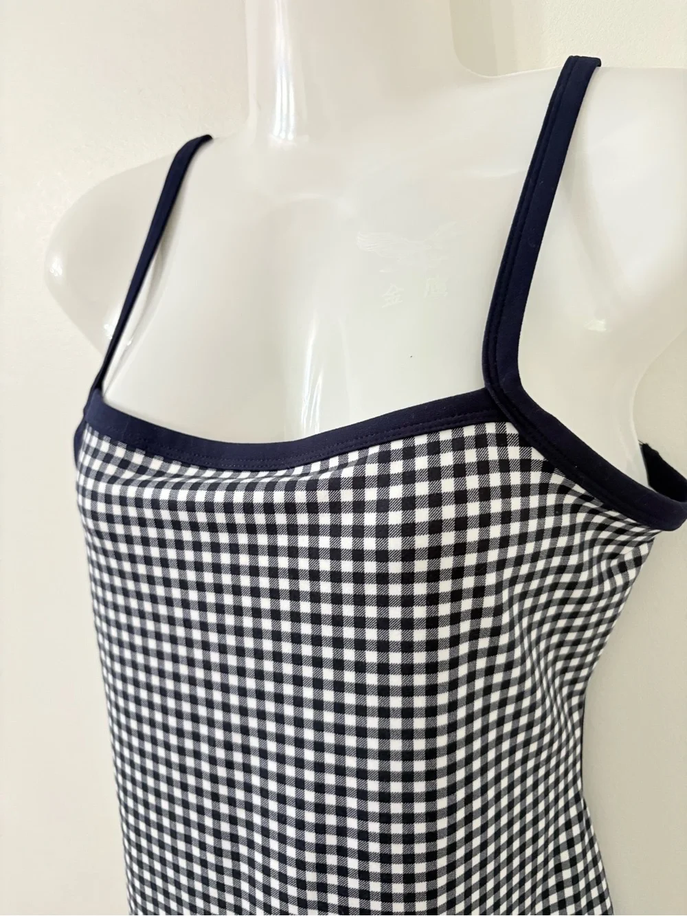 WILD FABLE Butter Bliss Navy Gingham Skater Dress Sporty Tennis Preppy Chic M - Picture 5 of 8